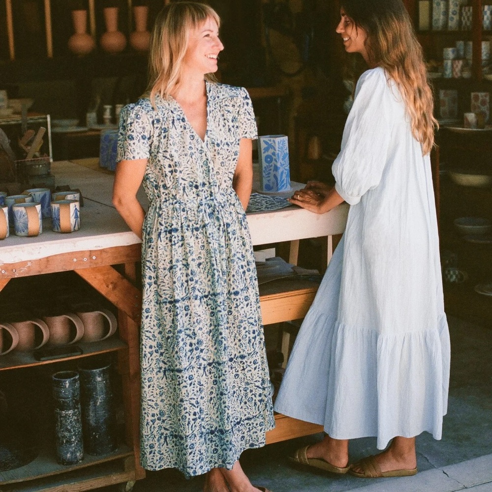Christy Dawn x Good Kind Work - Dawn Dress in Gardener Silk Cotton (Petite)